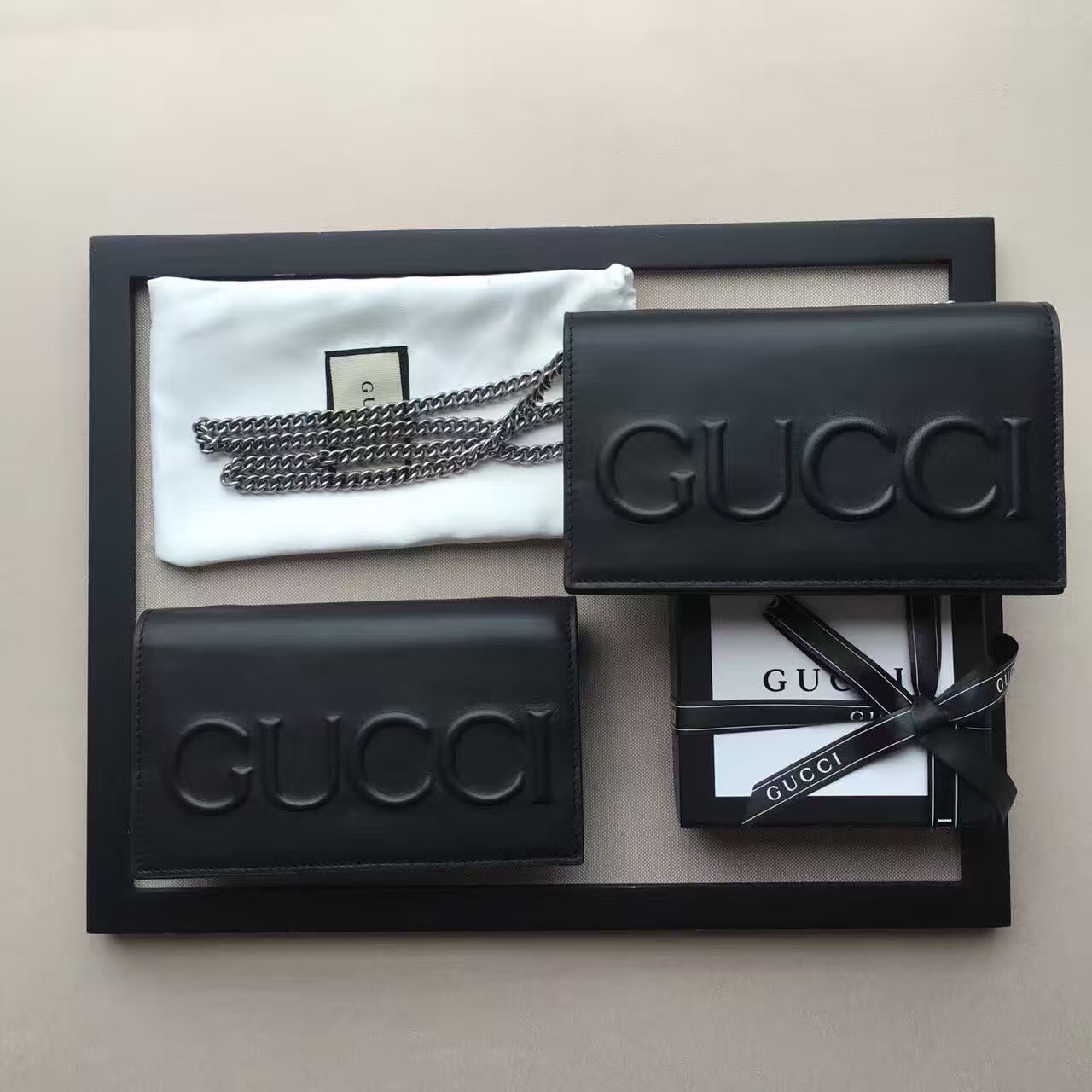 Gucci XL leather mini bag-421850-GU50188