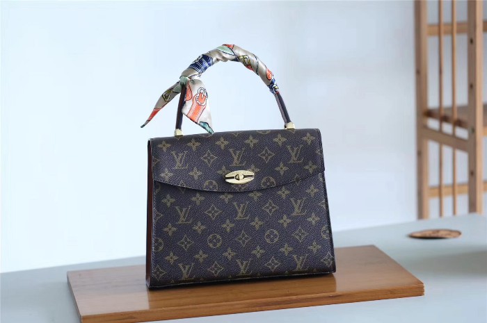 Louis Vuitton monogram canvas handle bag-M51379-LV51162